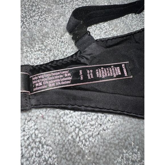 34DDD Victoria's Secret Bra Very Sexy Padded Push Up Black Underwire Va Va Voom - Picture 4 of 6